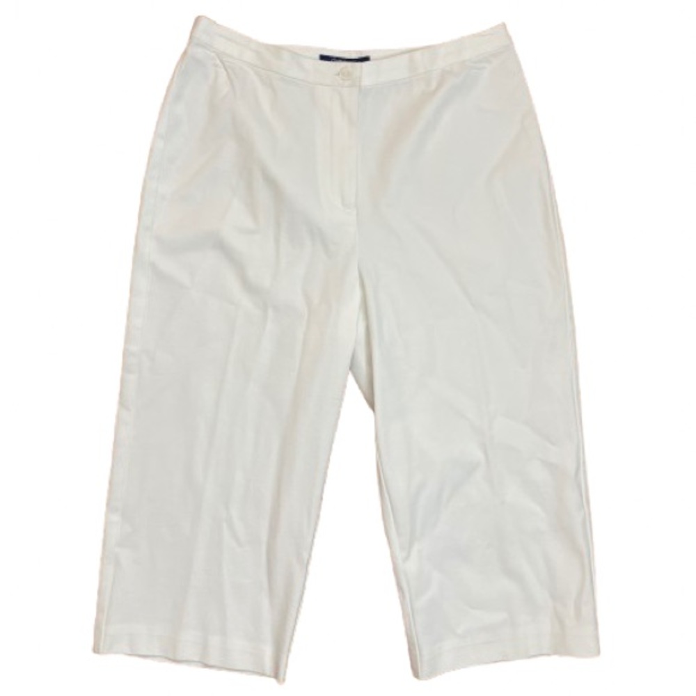 NWOT Charter Club White Cropped Pants Natural Stretch Size 4